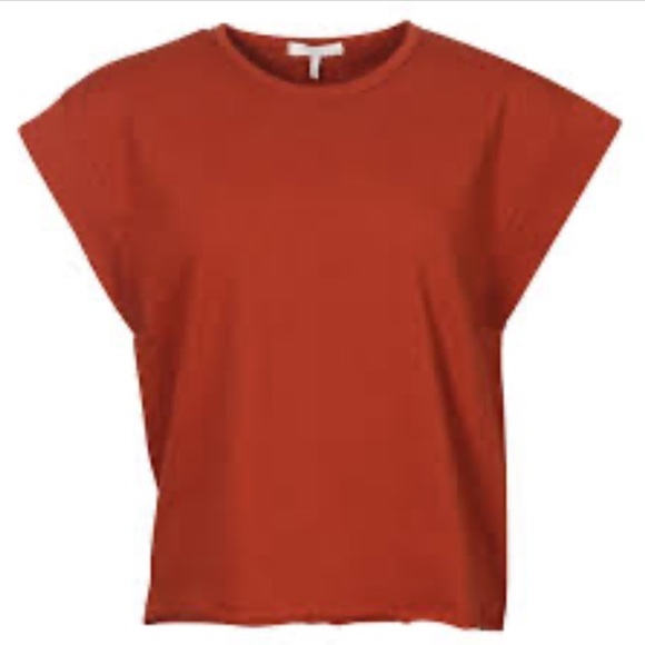 Rag & Bone Ryder Muscle T-Shirt Tee Tank Paprika Brick Red Size Medium - Picture 6 of 14